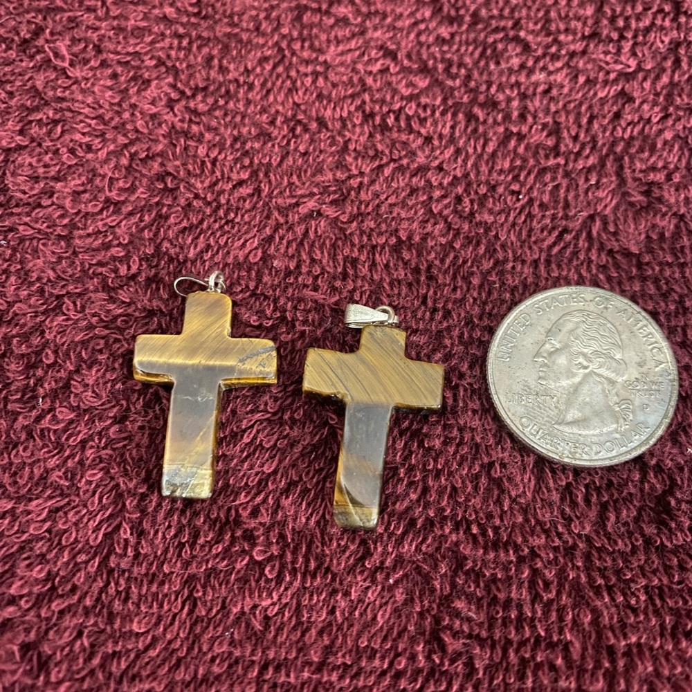 Tiger’s Eye Cross Pendant